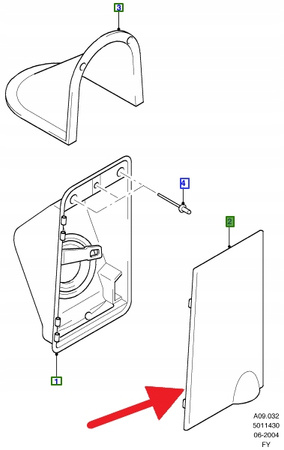 OBUDOWA KLAPKA WLEWU PALIWA TRANSIT 2000- 2006- 4637797 _ YC15-V405A02-AG
