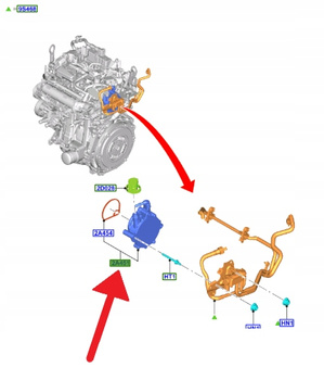 POMPA PODCIŚNIENIA 1.5 EB FORD FOCUS KUGA 2020- 2390492 _ HX7G-2A451-BA