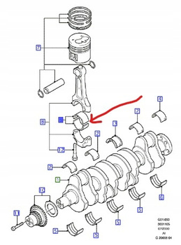 PANEWKA KORBOWODU DIESEL FORD MONDEO Mk3 TRANSIT _ 1855397 _ 4C1Q-6211-ABB