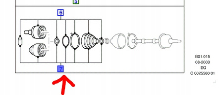 PRZEGUB WAŁU FORD RANGER EVEREST 2002-2007 4524447_3M35-3B414-BA