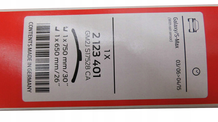 WYCIERACZKI PŁASKIE FORD S-MAX Mk1 GALAXY Mk3 2006- 2123401_ 6M2J-S17528-AA 