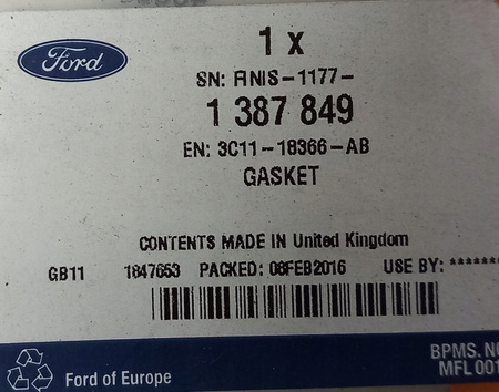 Uszczelka wał osi tylnej - Ford Transit MK5/MK6
