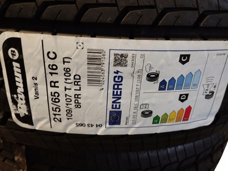 Opona lato Barum Vanis 2 215/65R16 109/107 T wzmocnienie (C)