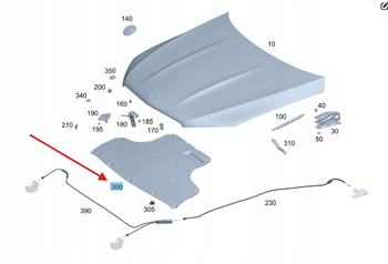 WYGŁUSZENIE MASKI SILNIKA MERCEDES GLC W167 OE A1676820800