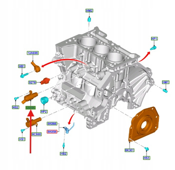 CZUJNIK FAZ ROZRZĄDU 1.0 1.5 EB FIESTA FOCUS 2018- 2651281 _ H6BG-6L618-AC