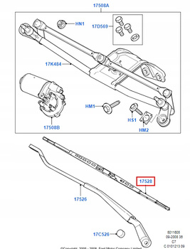 PIÓRO WYCIERACZKI LEWE FORD TRANSIT CONNECT 2002-_5201086_AT1A-17528-BA
