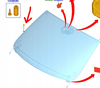 SZYBA PRZEDNIA FORD KUGA Mk3 2020- 2637464 _ LV4B-S03100-GG