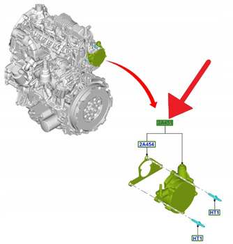 POMPA PODCIŚNIENIA 2.0 ECOBLUE SMAX KUGA 2020- 2794518 _ HG9Q-2A451-AD