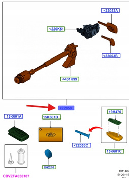 ZESTAW KOMPLETNYCH ZAMKÓW FORD KUGA 2011-2012 1819639 _ BV4A-S22050-BA