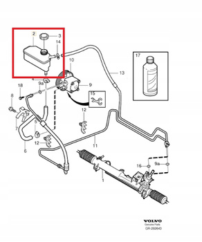 ZBIORNIK PŁYNU WSPOMAGANIA VOLVO V70 II 00-08r