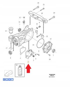 OSŁONA OBUDOWA ROZRZĄDU 2.0 D4 B4 VOLVO S90 V90 17- XC60 18- XC90 31367522