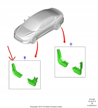 CHLAPACZE PRZÓD FORD FOCUS Mk4 2019- 2339843 _ AMJX7J-X16G574-CA