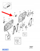 MECHANIZM PODNOSZENIA SZYB LEWY TYŁ VOLVO XC90 2016- XC60 OEM/OE 31349758