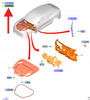 WYKŁADZINA BAGAŻNIKA PRZÓD FORD MACH-E 2020- OE 2566029 _ LJ8B-R16D672-BD