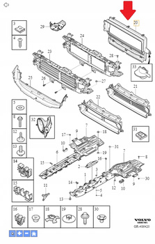 Kierownica powietrza Volvo S60/V60 (19-) 31455483