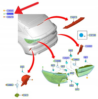 LAMPA LEWY TYŁ ZEWNĘTRZNA FORD KUGA 2020- 2696786 _ LV4B-13405-BF