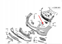 PRAWA ZAŚLEPKA SPRYSKIWACZA MERCEDES ML GLE W166 OE A1668600208