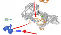 KLAKSON DWUTLENOWY FORD EDGE 2015- 2361443 _ FA1T-13A803-CC