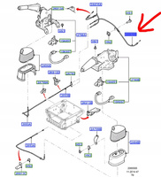 LINKA HAMULCA RĘCZNEGO LH FORD TRANSIT 2000-1494642_1C15-2A809-CG