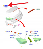 LAMPA LEWY TYŁ W BŁOTNIK HATCHBACK FOCUS 2018- OE 2525720 _ JX7B-13405-CG