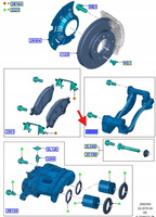 JARZMO ZACISKU HAM. FORD RANGER 2011- 1879995 _ EB3C-2B134-AA