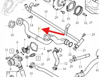 MAGISTRALA WODNA RURA B6324S VOLVO V70 XC70 2008- S80 XC60 OE 31269037