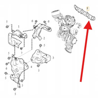 USZCZELKA KOLEKTORA WYDECHOWEGO 2.0 D4 VOLVO S60 S90 V60 V90 OE 31316567
