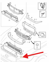 WLOT KIEROWNICA POWIETRZA PRZEDNIA VOLVO XC60 2022- OE 32353270