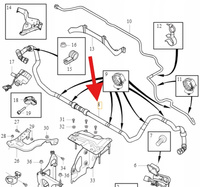 PRZEWÓD KOMPRESORA ELEKTRYCZNEGO 2.0 D4 VOLVO S90 V90 XC90 OE 32249147