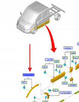 LISTWA BŁOTNIKA PRAWY PRZÓD TRANSIT 2019- 2365746 _ KK31-V278L00-AA5YZ9