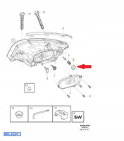 ZAŚLEPKA REFLEKTORA VOLVO V60 S60 2011- 2013 OE 31297945