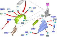 NADKOLE PRZEDNIE PRAWE FORD TRANSIT Mk8 2019- 2616084 _ KK31-16034-AC