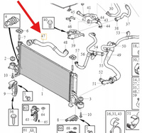 RURA WĄŻ PRZEWÓD UKŁADU CHŁODZENIA 2.0 VOLVO EX40 XC40 2018- OE 32222082