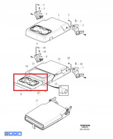 VOLVO UCHWYT NA KUBEK XC60 S90 V90 S60 V60 OE 31498321