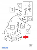 CZUJNIK POZIOMU PŁYNU SPRYSKIWACZY VOLVO V40 2013- CC XC90 16- OE 31276102