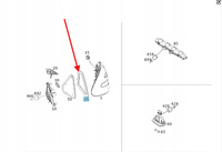 ORYGINALNA USZCZELKA LAMPY TYŁ LH RH MERCEDES E W211 OE A211826039164