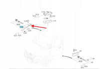 LAMPKA OBRYSOWA GÓRNA LEWA PRZÓD MERCEDES SPRINTER W906 OE A9068200556
