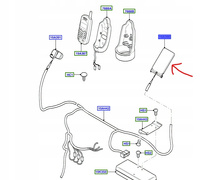 ANTENA TELEFONU KOMÓRKOWEGO FORD FOCUS Mk1 1998-02_1078578_98AP-19A390-AB