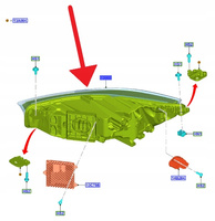 LAMPA LEWY PRZÓD ADAPT LED FORD FOCUS 2022- OE 2565453 _ NX7B-13101-AD