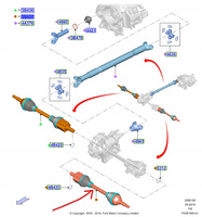 PÓŁOŚ LEWA FORD EXPLORER Mk6 2016- 2570145 _ L1M3-3A428-BA 