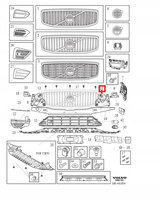 WSPORNIK LEWY ZDERZAKA PRZÓD VOLVO XC60 II 18-21r