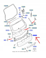 BLENDA KLAPY TYŁ MONDEO Mk4 Kombi 2010-2014 1705013 _ BS71-N423A40-BAXWAA