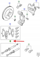ZESTAW TULEI PROWADZĄCYCH ZACISK HAMULCA MONDEO 1522068 _ 1S71-2L527-AB