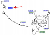 DYSZA SPRYSKIWACZA LAMPY LEWA FORD MONEDO 2007- 1462424 _ 7S71-13L015-AA
