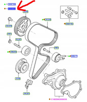 ROZRZĄD Z POMPĄ WODY FORD 1.6L TDCi FIESTA FUSION_2008684_3M5Q-8B596-AB