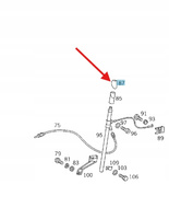 GUMA USZCZELKA ANTENY BŁOTNIKA MERCEDES E klasa W124 OE A1248270498