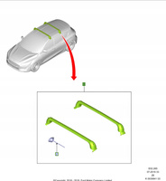 BAGAŻNIK DACHOWY FORD FOCUS Mk4 SEDAN 2018- 2203142 _ AMJX7J-46002-BB 