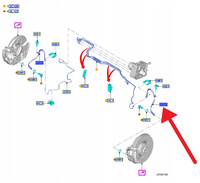 PRZEWÓD HAMULCOWY L P PRZÓD FORD FOCUS Mk4 2018- 2330488 _ JX61-2078-CB