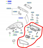 LAMPA ŚWIATŁO TYLNE LEWE W KLAPE FORD S-MAX Mk1 1747111 _ AM21-13A603-AF