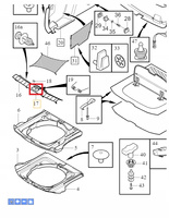 OSŁONA ZAMKA KLAPY BAGAŻNIKA TYŁ VOLVO V50 2004- OE 39854371